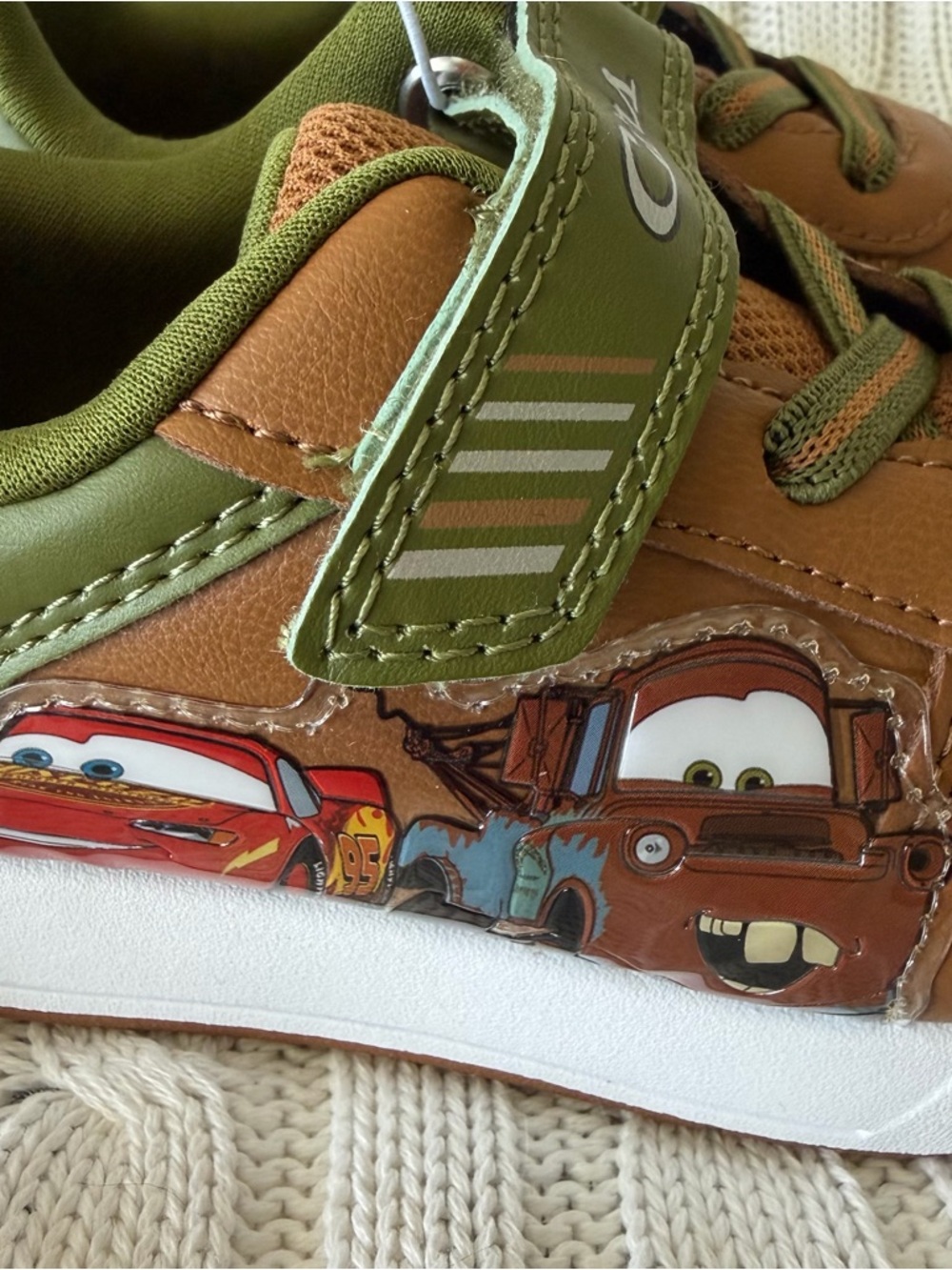 Disney Cars Lightning McQueen Mater Sneakers 11 Boys Toddler Shoes NEW Sneaker - Picture 2 of 9
